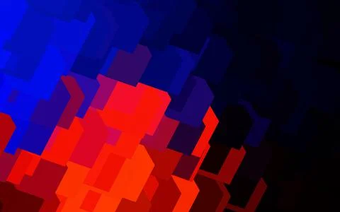 Dark Blue, Red vector layout with lines, rectangles. 스톡 일러스트