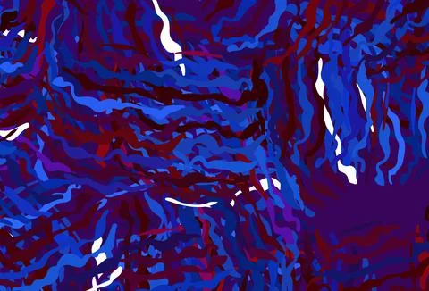 Dark Blue, Red vector layout with bent lines. Stock Illustration