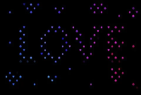 Dark blue, red vector layout with elements of cards. 스톡 일러스트