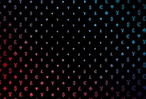 Dark blue, red vector layout with elements of cards. 스톡 일러스트