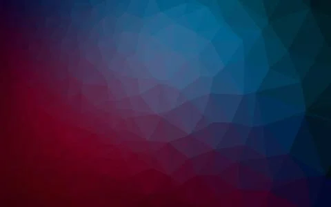 Dark Blue, Red vector low poly layout. Stock Illustration