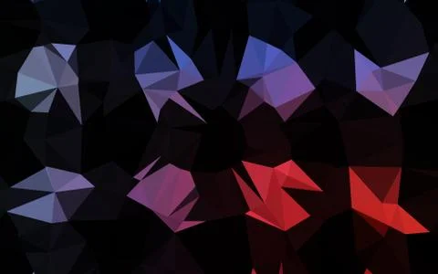 Dark Blue, Red vector low poly texture. Stock-Illustration
