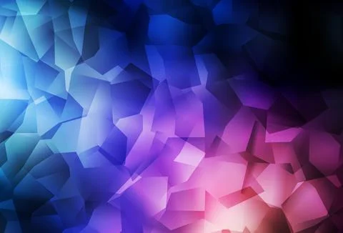 Dark Blue, Red vector low poly texture. Stock Illustration