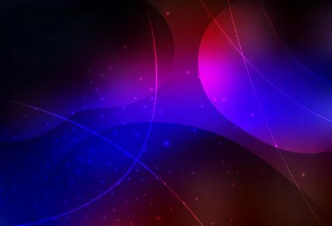 Dark Blue, Red vector Modern abstract illustration with colorful dots, lines. Illustrazione stock