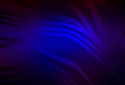 Dark Blue, Red vector pattern with curved lines. Stock Illustration