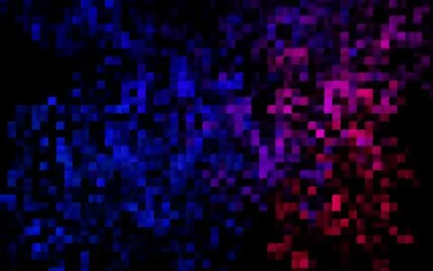 Dark Blue, Red vector pattern in square style. Stock Illustration