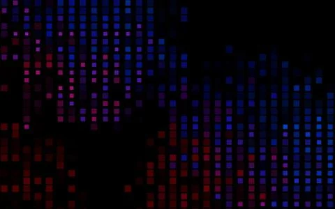 Dark Blue, Red vector pattern in square style. Illustrazione stock