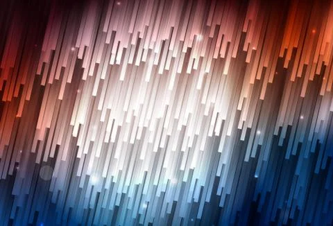 Dark Blue, Red vector pattern with sharp lines. 스톡 일러스트