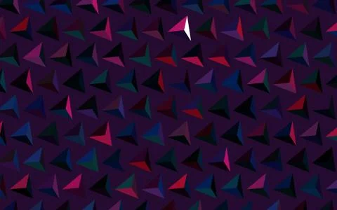 Dark Blue, Red vector pattern with polygonal style. 스톡 일러스트