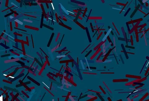 Dark blue, red vector pattern with narrow lines. Stock Illustration