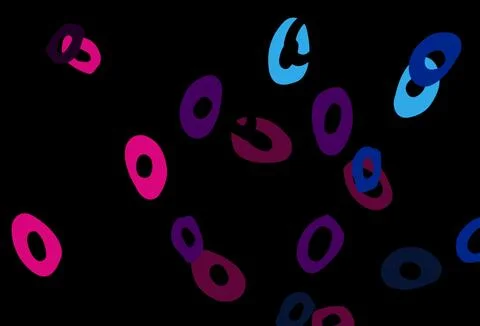 Dark Blue, Red vector pattern with spheres. Stock Illustration