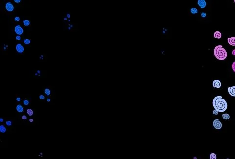 Dark Blue, Red vector pattern with liquid shapes. Illustrazione stock