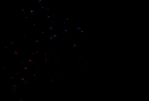 Dark blue, red vector pattern with gender elements. Stock Illustration