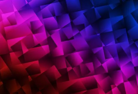 Dark Blue, Red vector pattern in square style. Stock Illustration