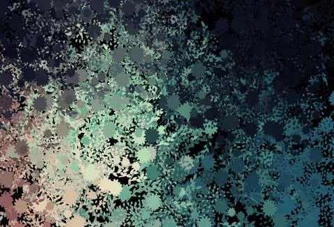 Dark Blue, Red vector pattern with random forms. Illustrazione stock