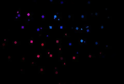 Dark Blue, Red vector pattern in polygonal style with circles. 스톡 일러스트