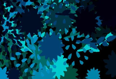 Dark Blue, Red vector pattern with random forms. 库存插图