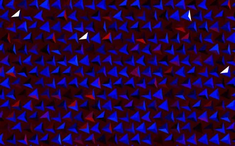 Dark Blue, Red vector pattern with polygonal style. Stock Illustration