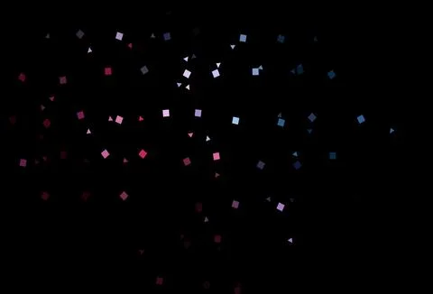 Dark Blue, Red vector pattern in polygonal style with circles. 스톡 일러스트