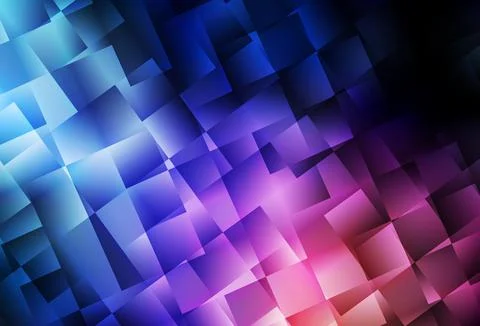 Dark Blue, Red vector pattern in square style. 스톡 일러스트