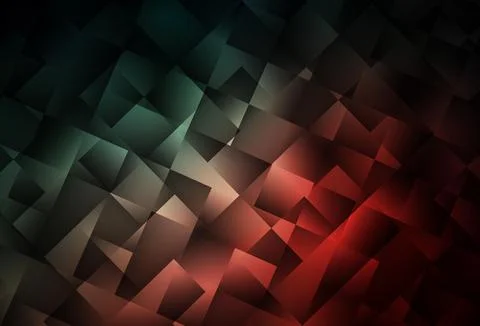 Dark Blue, Red vector pattern in square style. Stock Illustration