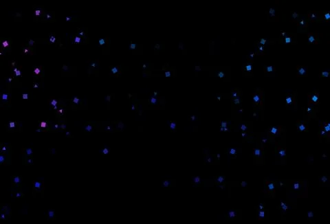 Dark Blue, Red vector pattern in polygonal style with circles. Stock Illustration