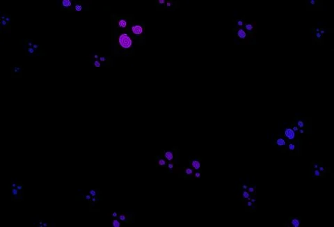 Dark Blue, Red vector pattern with curved circles. イラスト素材