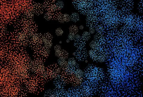 Dark Blue, Red vector pattern with sharp lines. イラスト素材