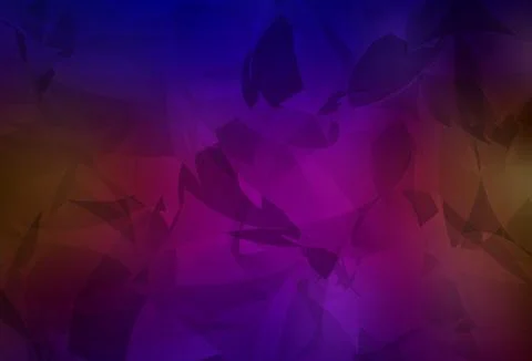 Dark Blue, Red vector pattern with random polygonals. Stock Illustration