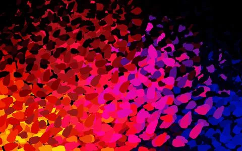 Dark Blue, Red vector pattern with random forms. Illustrazione stock