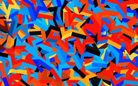 Dark Blue, Red vector pattern with polygonal style. Illustrazione stock