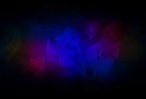 Dark Blue, Red vector pattern with random polygonals. イラスト素材