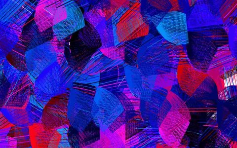Dark Blue, Red vector pattern with random forms. 库存插图