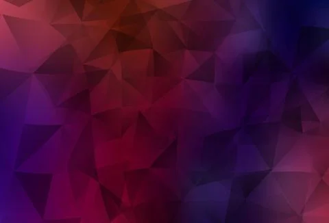 Dark Blue, Red vector pattern with polygonal style. Stock Illustration