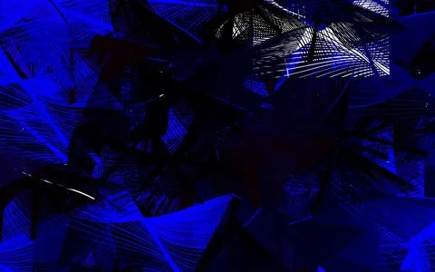 Dark Blue, Red vector pattern with random forms. Illustrazione stock