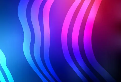 Dark Blue, Red vector pattern with wry lines. Stock Illustration