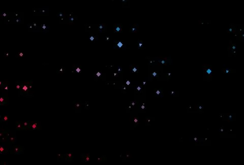 Dark blue, red vector pattern in polygonal style with circles. Stock Illustration