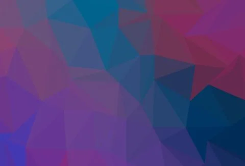 Dark Blue, Red vector polygonal pattern. Illustrazione stock