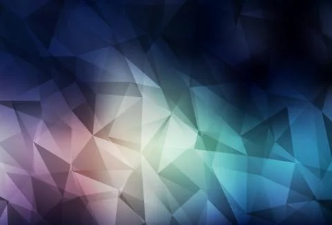 Dark Blue, Red vector polygonal pattern. 스톡 일러스트