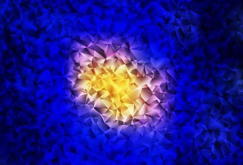 Dark Blue, Red vector polygonal pattern. Stockillustratie