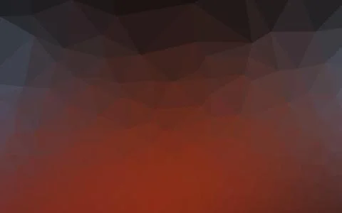 Dark Blue, Red vector polygonal template. Illustrazione stock