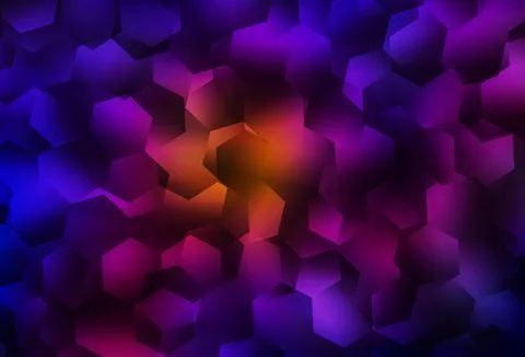 Dark Blue, Red vector polygonal pattern. イラスト素材