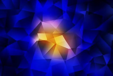 Dark Blue, Red vector shining triangular background. Illustrazione stock
