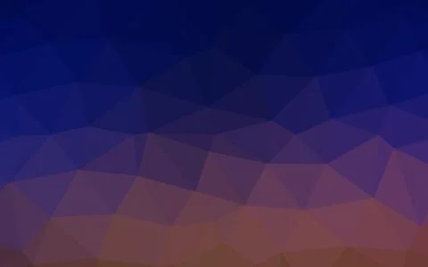 Dark Blue, Red vector shining triangular pattern. Stock Illustration