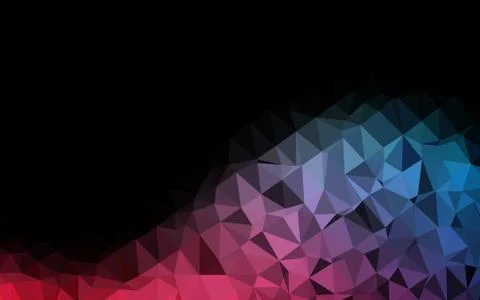 Dark Blue, Red vector shining triangular background. イラスト素材