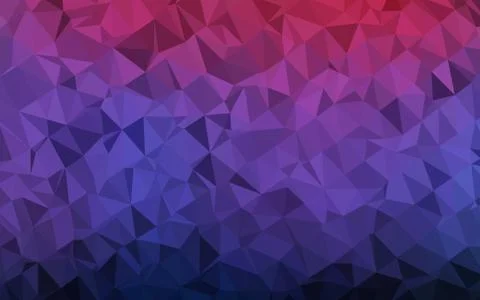 Dark Blue, Red vector shining triangular background. Illustrazione stock