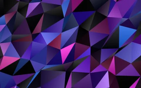 Dark Blue, Red vector shining triangular background. イラスト素材