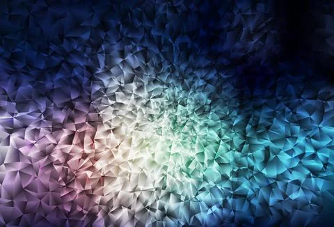 Dark Blue, Red vector shining triangular background. Illustrazione stock