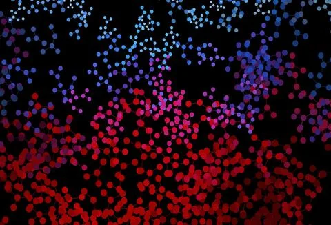 Dark Blue, Red vector template with artificial intelligence structure. Stockillustratie