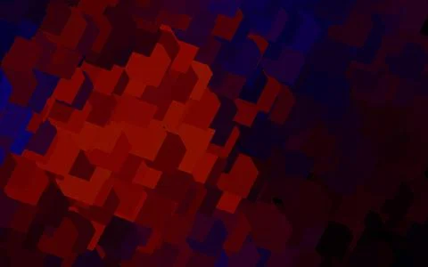 Dark Blue, Red vector template with rhombus. Stock Illustration